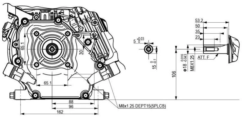 Benzininis variklis HONDA GX120 SX4E 18x50mm