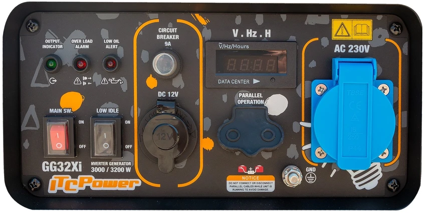 ITCPower GG32Xi inverterinis generatorius – 3,2 kW, 230V, lygiagretus jungimas