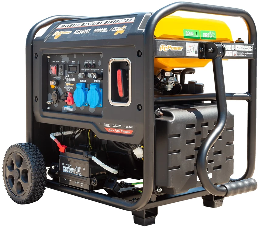 ITCPower GG50XEi inverterinis generatorius su el. starteriu – 5,0 kW, 230V