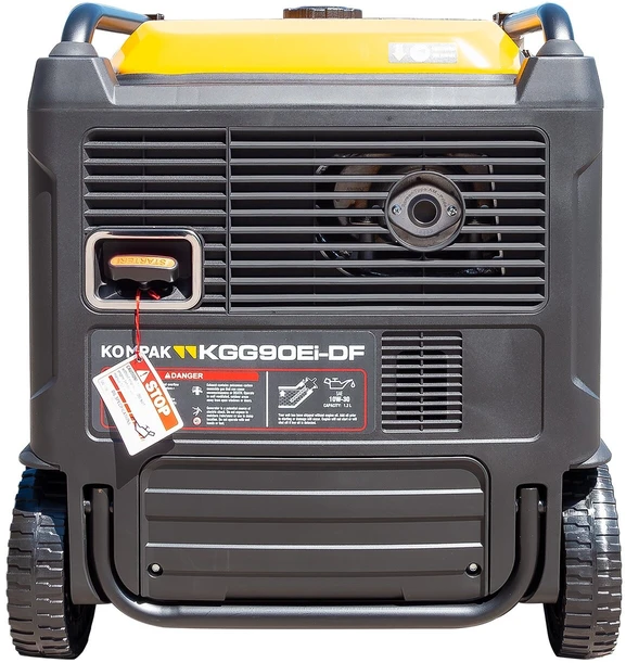 Itcpower Kompak KGG90Ei-DF dvikuris trifazis inverterinis generatorius su ATS – 8,9 kW, 400/230V, benzinas / dujos