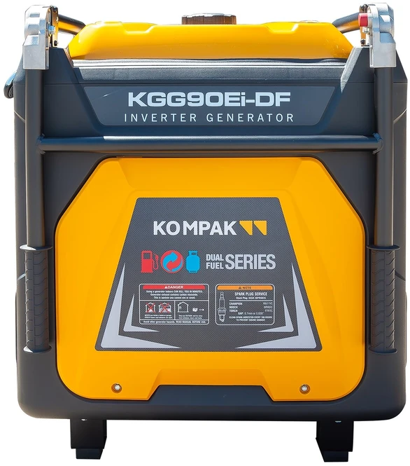 Itcpower Kompak KGG90Ei-DF dvikuris trifazis inverterinis generatorius su ATS – 8,9 kW, 400/230V, benzinas / dujos