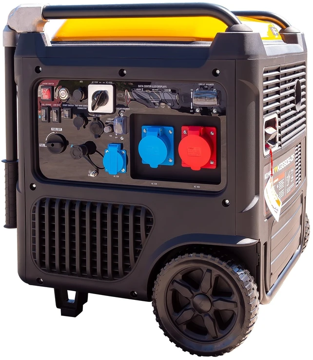 Itcpower Kompak KGG90Ei-DF dvikuris trifazis inverterinis generatorius su ATS – 8,9 kW, 400/230V, benzinas / dujos