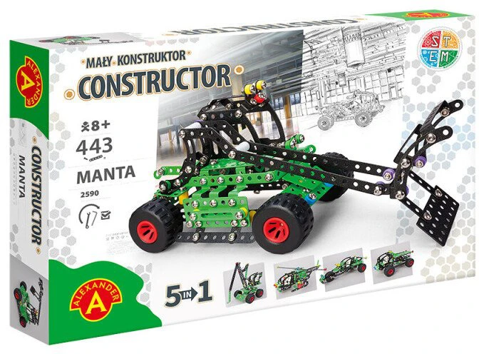Alexander Metalinis konstruktorius PRO - Manta (penki viename)