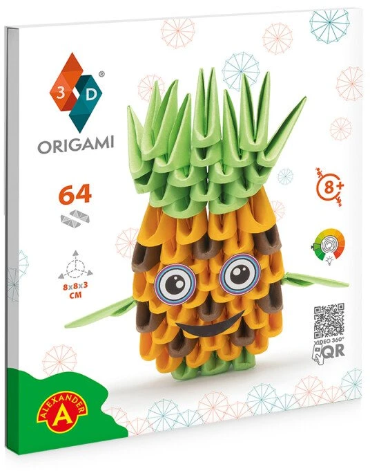 Alexander ORIGAMI 3D kūrybinis rinkinys – ANANASAS