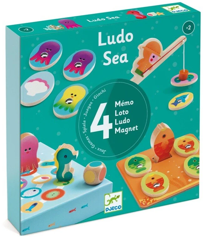 Djeco 4 žaidimai - Ludo Jūra