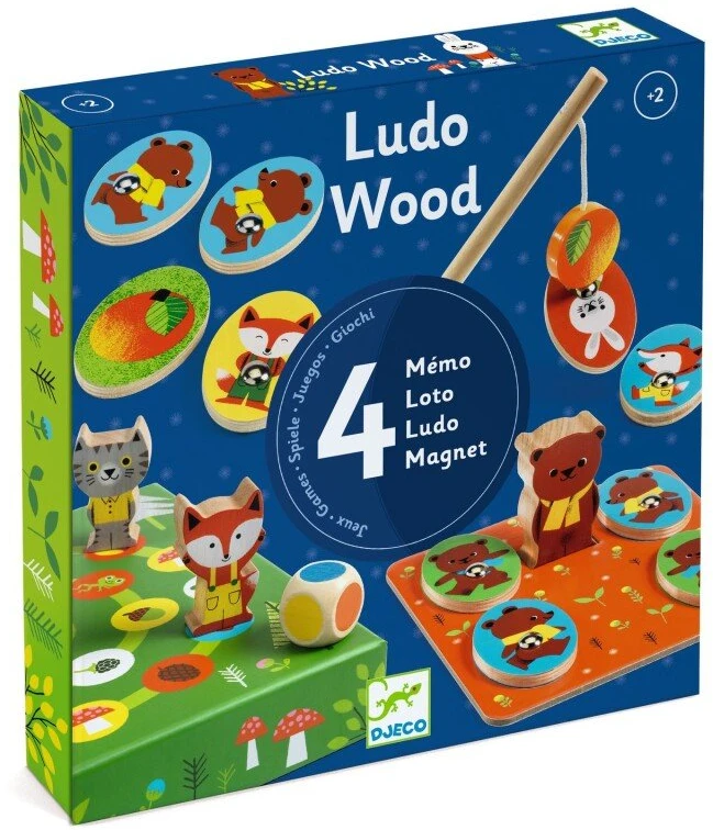 Djeco 4 žaidimai - Ludo miškas ( DJ01628 )