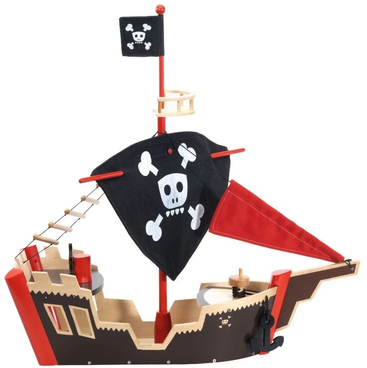 Djeco Arty Toys figūrėlės - Piratų laivas