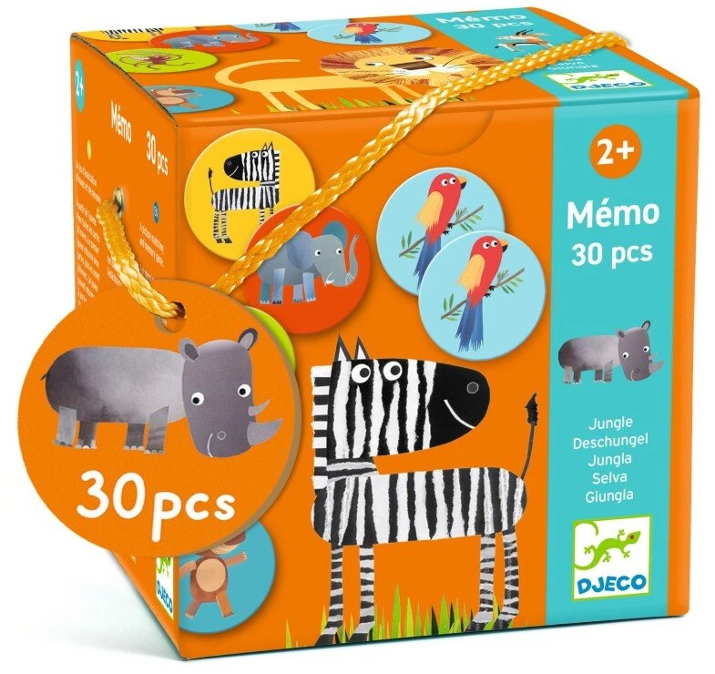 Djeco Atminties žaidimas - Džiunglės (30 vnt.) ( DJ08159 )