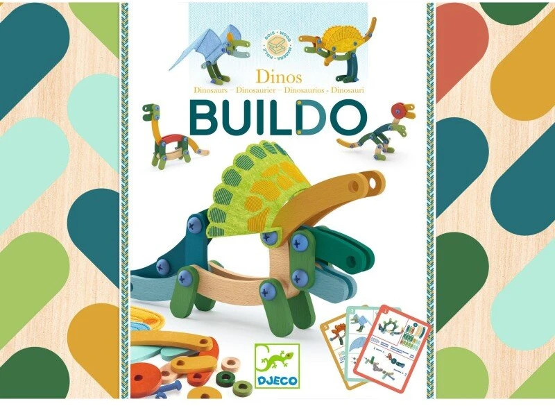 Djeco Medinis konstruktorius - Buildo – Dinozaurai