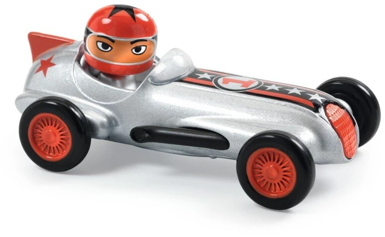 Djeco Crazy motors - Žaislinė mašinėlė - Sidabrinis Super Greitis