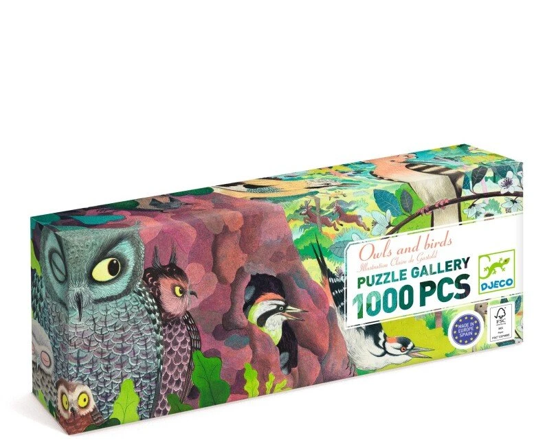 Djeco Dėlionė - Pelėdos ir paukščiai (1000 detalių) ( DJ07644 )