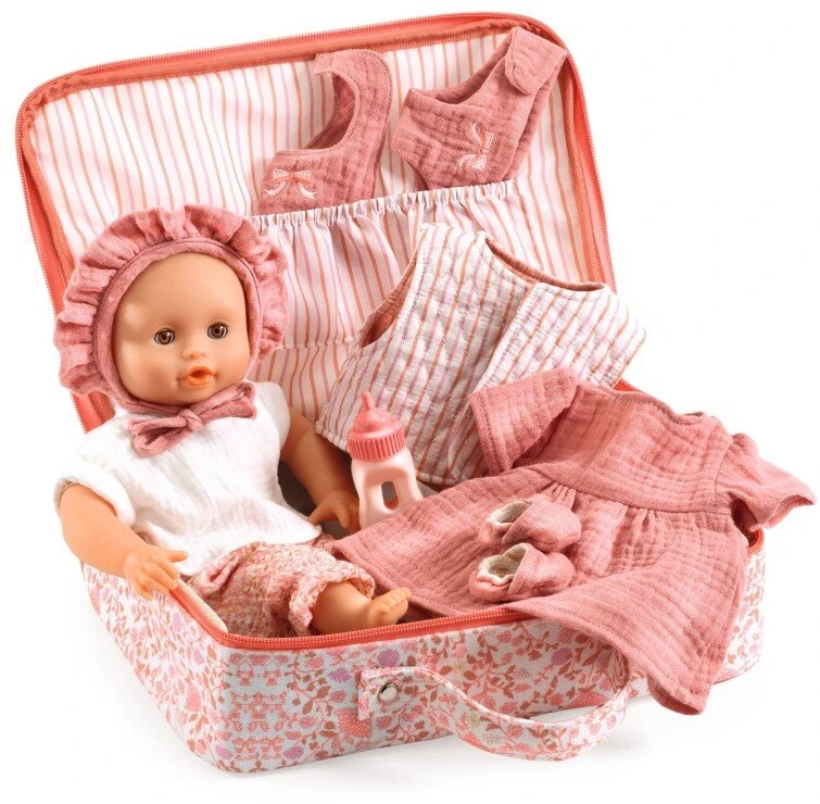 Djeco Baby Pomea - Lėlės - Lili lagaminas