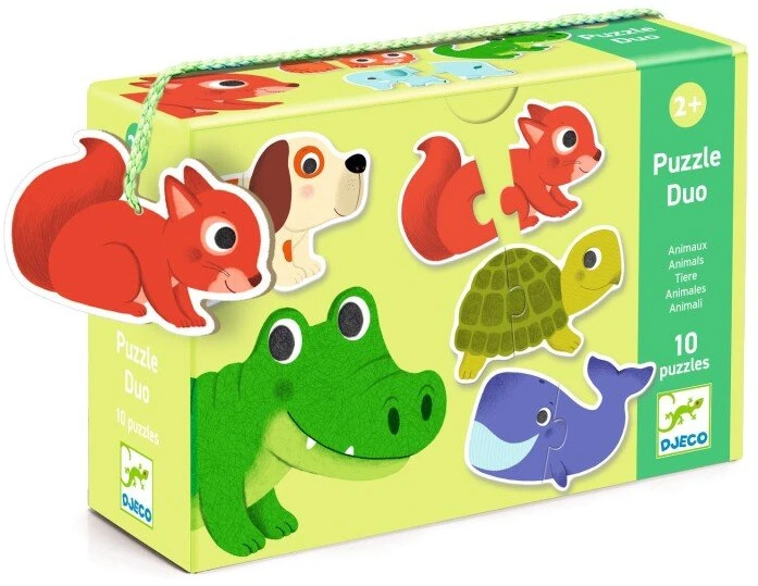 Djeco Dviejų dalių dėlionės - Gyvūnai (20 vnt.) ( DJ08147 )
