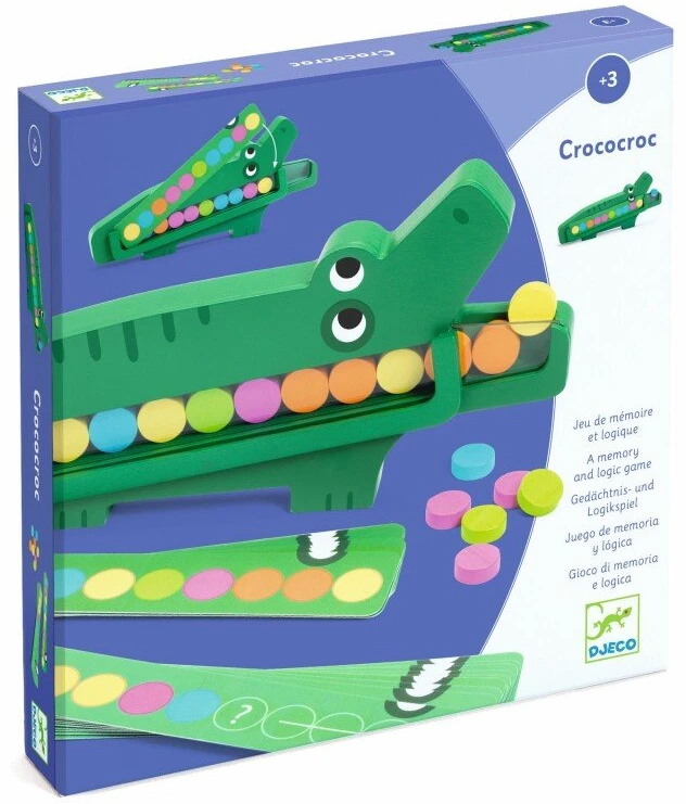 Djeco Edukacinis medinis žaidimas - Crococroc ( DJ01629 )