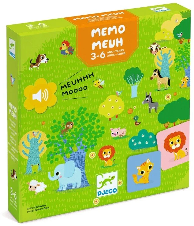 Djeco Edukacinis stalo žaidimas - Memo Meuh (Gyvūnų balsai) ( DJ08482 )