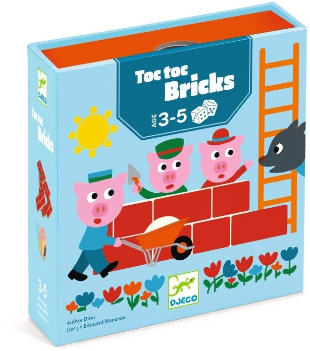 Djeco Metamųjų kauliukų žaidimas - Tuk, tuk, plytelės!