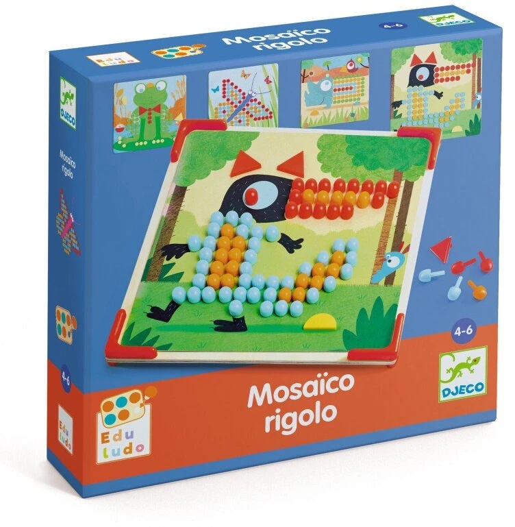Djeco Lavinamasis žaislas - Mozaika - Mosaico Rigolo ( DJ08136 )