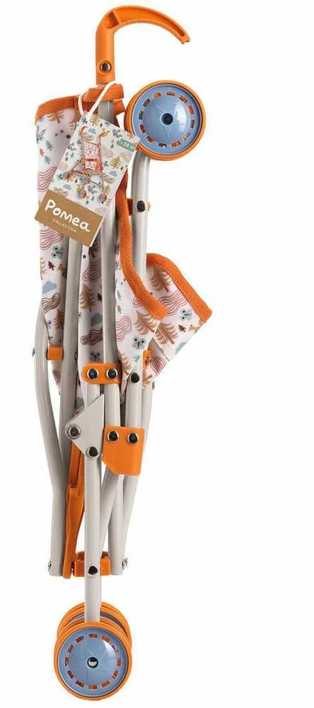 Sulankstomas lėlės vežimėlis Djeco, su miško motyvais, 54 cm (DJ07842)
