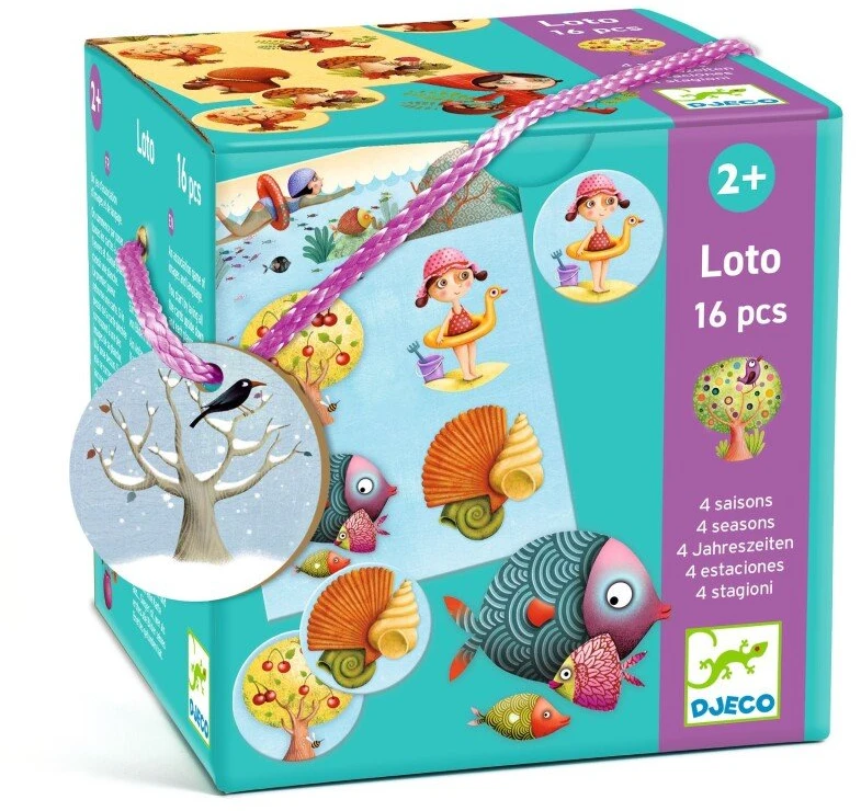 Lotto Djeco Loto žaidimas - 4 sezonai (16 vnt.) ( DJ08123 )