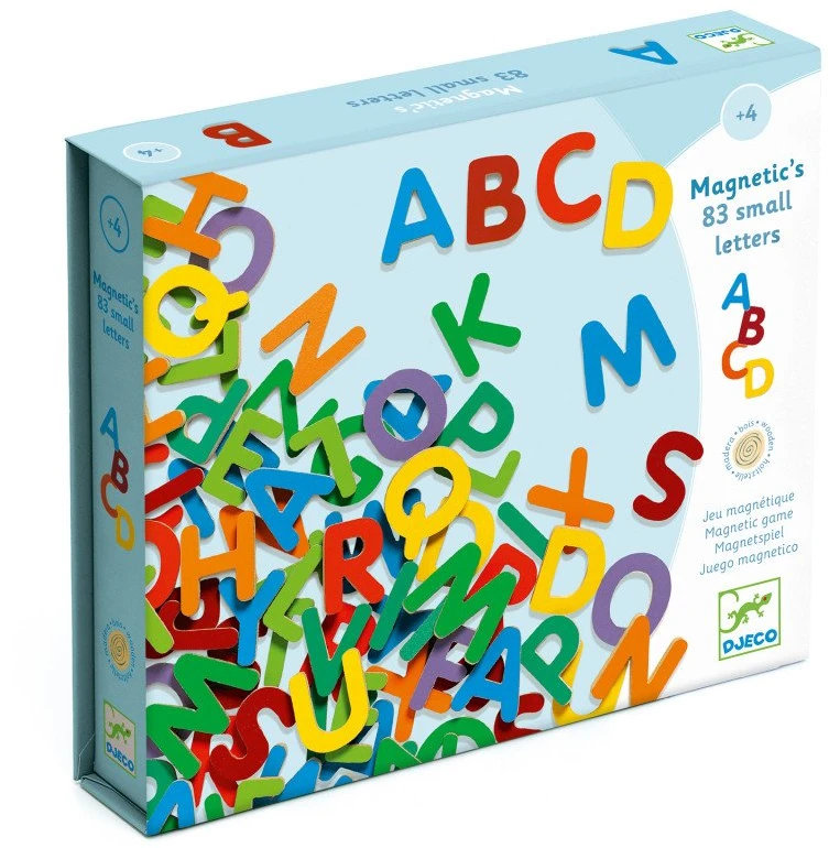 Djeco Magnetukų rinkinys - Magnetinės raidės (83 vnt.) ( DJ03101 )
