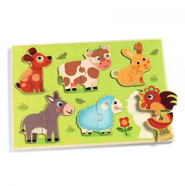 Djeco Mažųjų dėlionė - Coucou-cow ( DJ01259 )