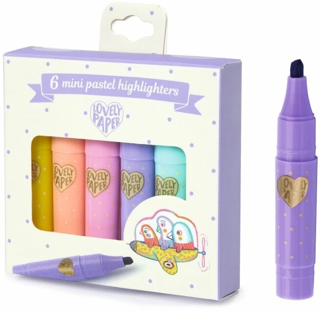 Djeco Mini žymekliai - Pastelinės spalvos (6 vnt.) ( DD03754 )