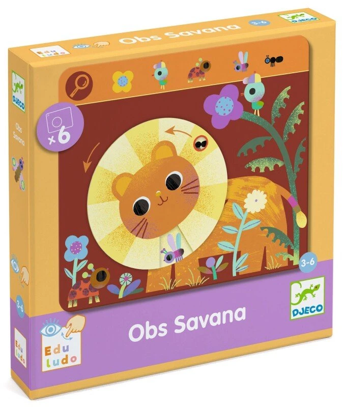 Djeco Mokomasis žaidimas - Eduludo - Savanos stebėjimas