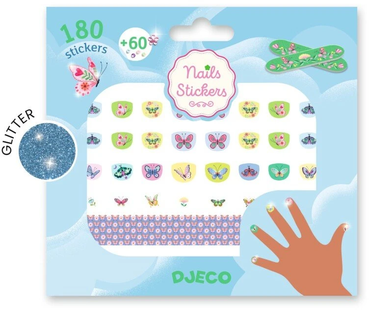 Djeco Nagų lipdukai - Pavasario drugeliai