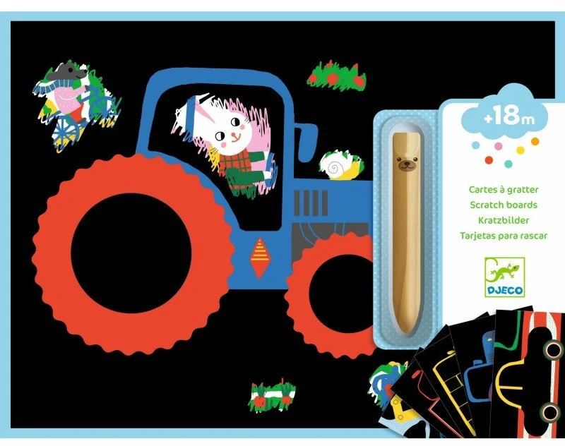 Djeco Nutrinamos kortelės – Mokymasis apie transporto priemones ( DJ00040 )