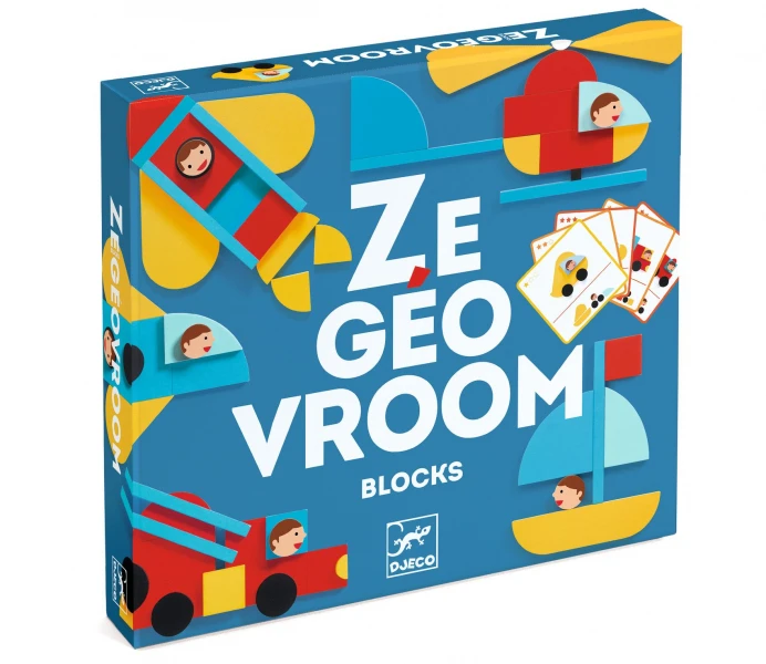 Djeco Paveikslėlių konstruktorius - Ze Geo Vroum ( DJ06436 )