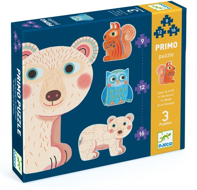 Djeco Progresyvi dėlionė – Miške (9, 12, 16 det.) ( DJ07143 )