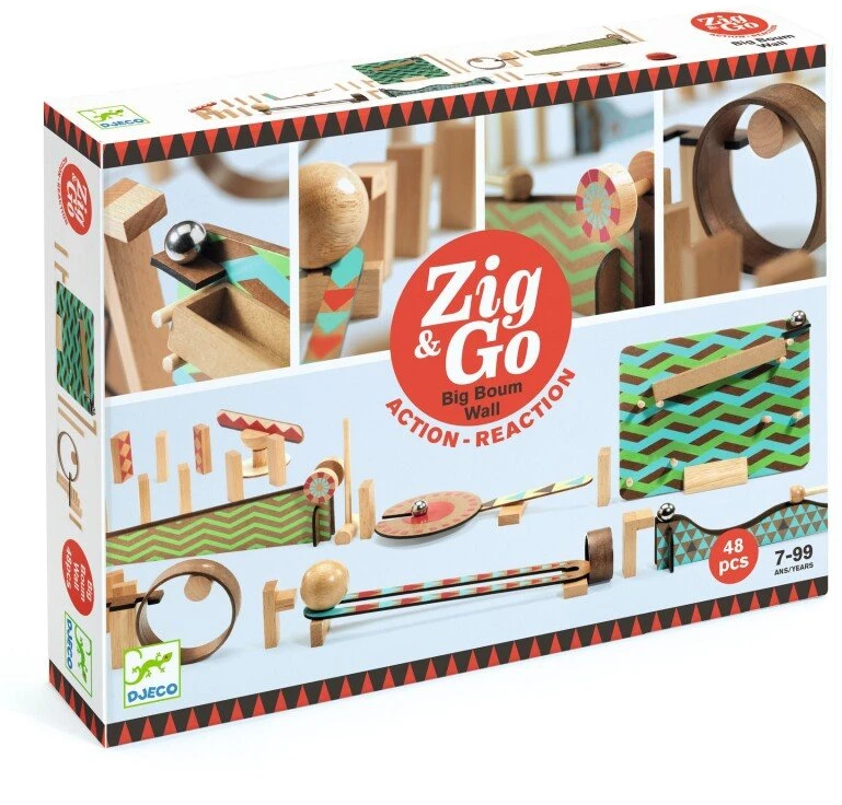 Djeco Statybos - Zig & Go - Didelė siena - 48 vnt ( DJ05644 )