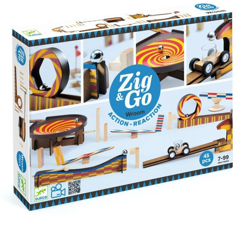 Djeco Statybos - Zig & Go - Pasivažinėjimas - 45 vnt ( DJ05643 )