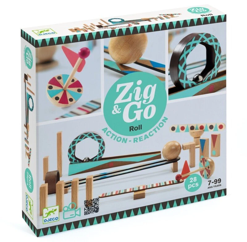 Djeco Statybos - Zig & Go - Riedame - 28 vnt ( DJ05640 )