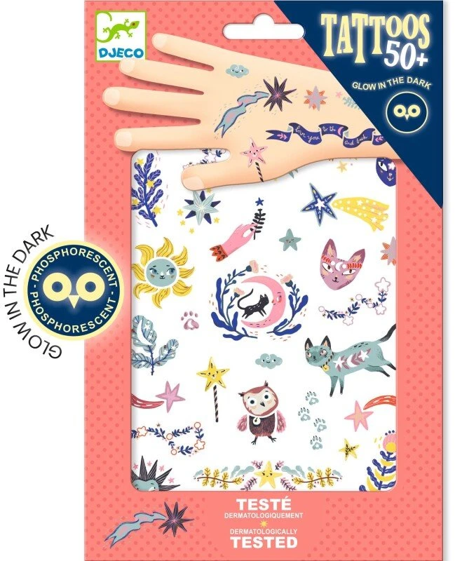 Djeco Tatuiruotės - Saldžių sapnų (50+ tatuiruočių) ( DJ09592 )