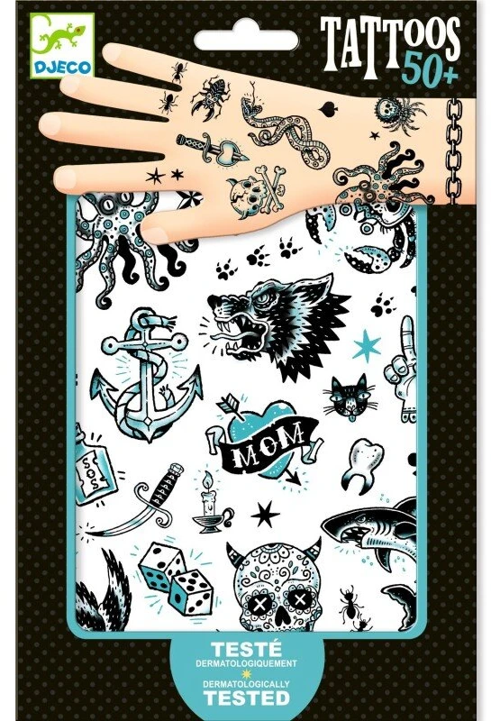 Djeco Tatuiruotės - Tamsi pusė (50+ tatuiruočių) ( DJ09594 )