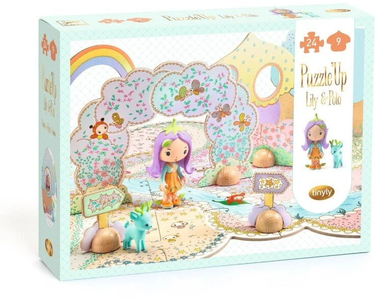 Djeco Tinyly - Milžiniška dėlionė su figūrėles - Lili ir Polas (33 det.)