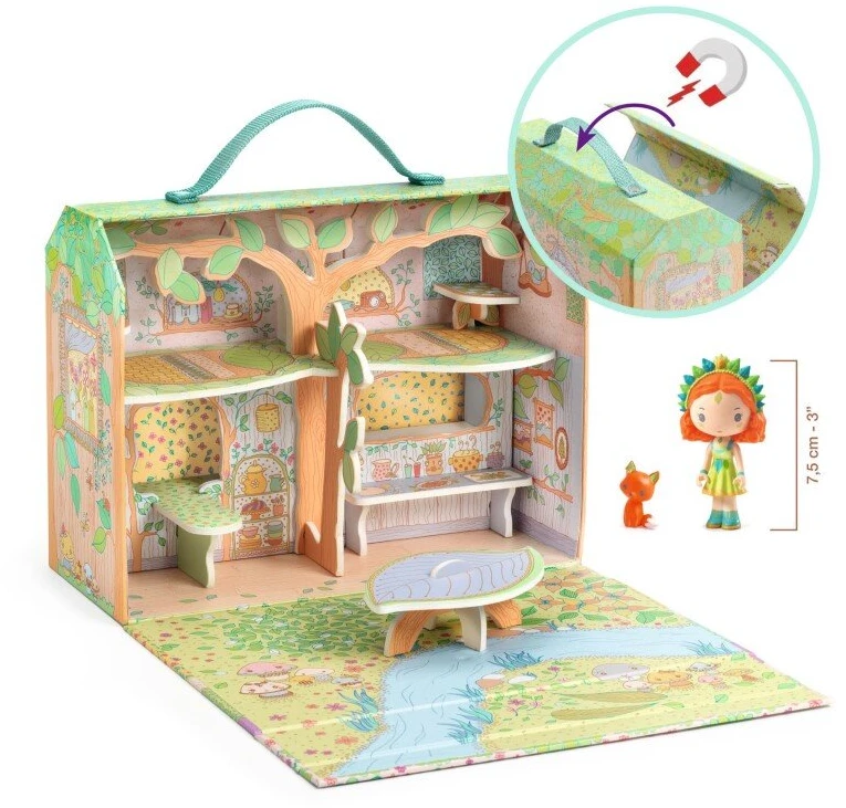 Djeco Tinyly figūrėlės - Sylvia & Fox namas miške ( DJ06966 )