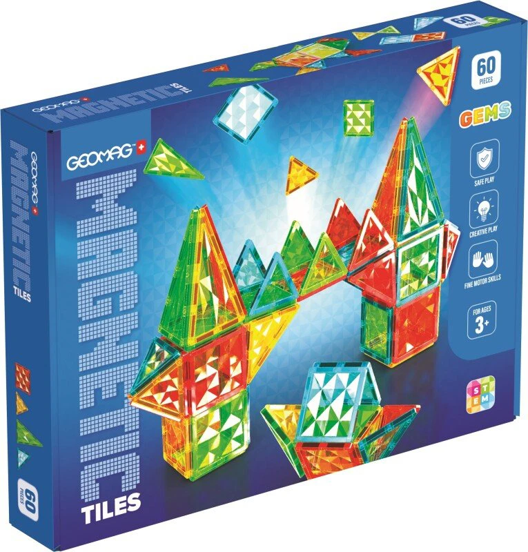 Geomag Gems 60 magnetinės plytelės