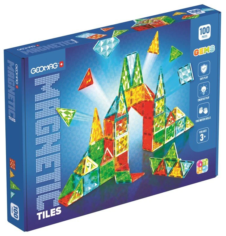 Geomag Gems 100 magnetinės plytelės