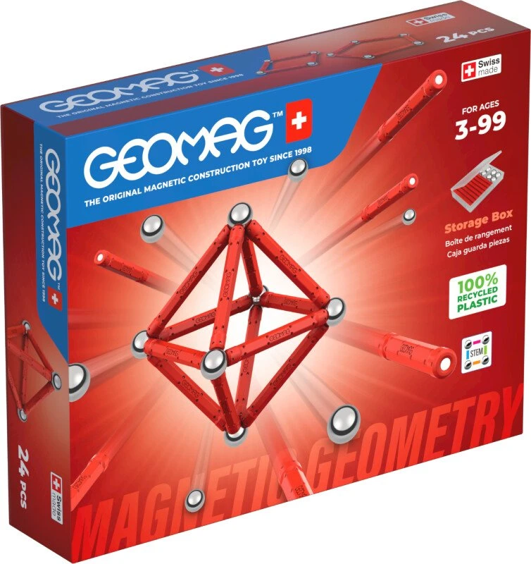 Dėlionė Geomag Magnetinis konstruktorius - Klasikinis – Geometrija (24 vnt.)