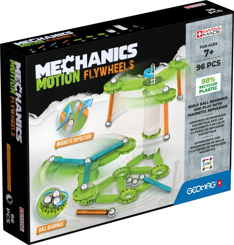 Geomag Magnetinis konstruktorius - Mechanika - Smagračiai (96 vnt.)
