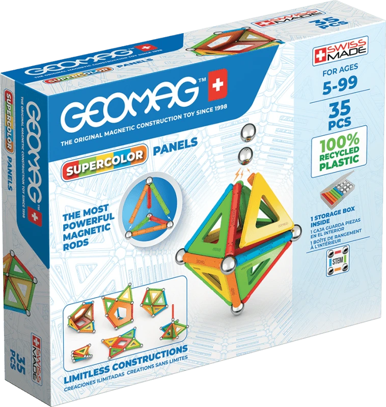 Trefl Supercolor Panels Perdirbtos 35 dalių GEOMAG GEO-377