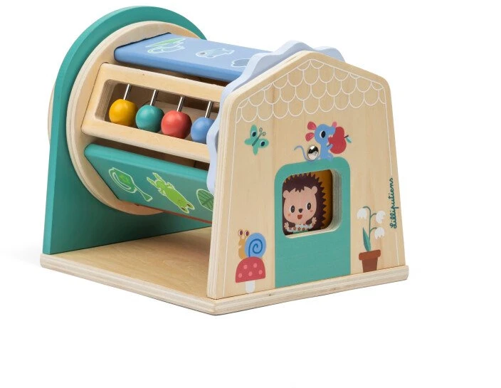 Lilliputiens Wooden activity toy - Tournicolor roller