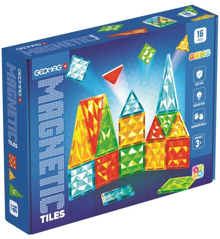 Geomag Gems 16 magnetinių plytelių