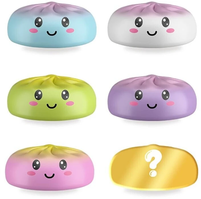 Trendhaus Antistresinis žaislas – Minkštas koldūnas (Ø 6 cm) (1 „Mystery Box“, 6 dizainai)