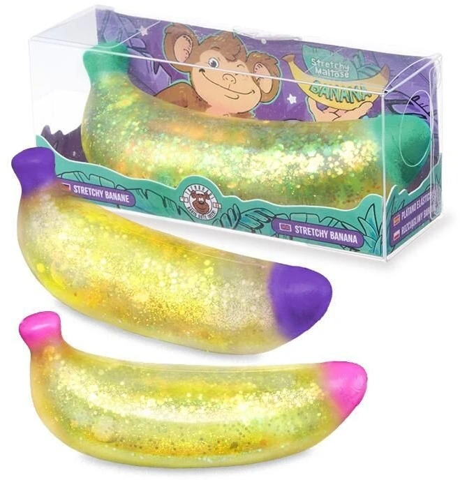 Trendhaus Minkomas antistresinis žaislas - Bananas (1 vnt., 3 dizainai)
