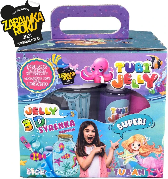 Tuban 6 spalvų Tubi Jelly rinkinys su nedideliu akvariumu - Undinė ( TU3330 )