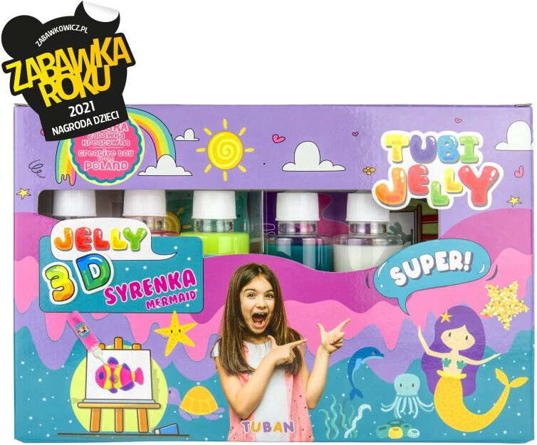 Tuban 6 spalvų Tubi Jelly rinkinys - Undinė ( TU3322 )