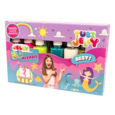 Tuban 6 spalvų Tubi Jelly rinkinys - Undinė ( TU3322 )